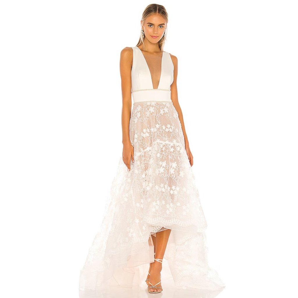 Bronx And Banco Fiona Bridal Gown In White
